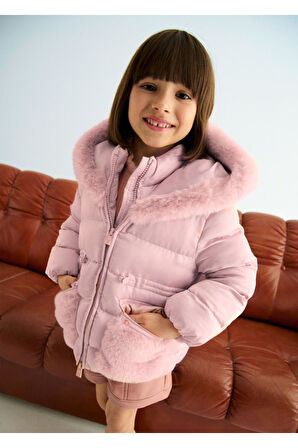 Mayoral Abel&Lula Kürk Detaylı Kız Çocuk Mont_mnvs5849