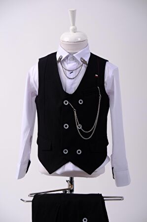 Doctor Junior Erkek Çocuk Yelek Pantolon Fit Takım Elbise 