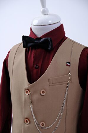 Doctor Junior Erkek Çocuk Yelek Pantolon Fit Takım Elbise 