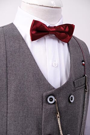 Doctor Junior Erkek Çocuk Yelek Pantolon Fit Takım Elbise 