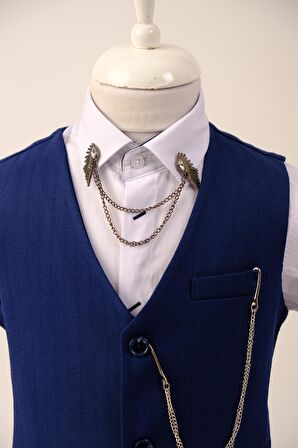 Doctor Junior Erkek Çocuk Slim Fit Takım Elbise Yelekli