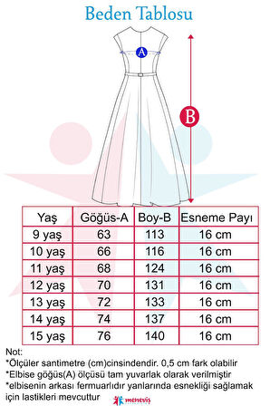 Meneviş Lila Kız Çocuk Uzun Abiye Elbise_mnvs878