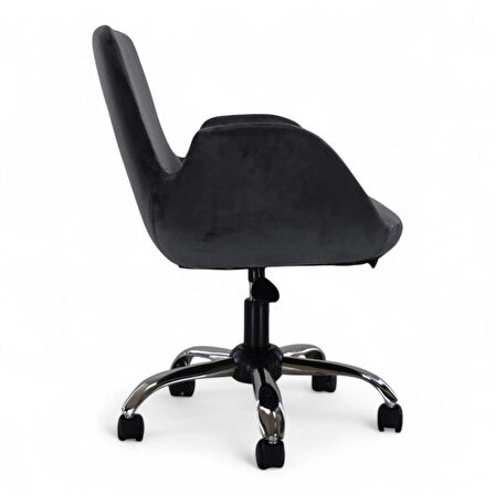 Ev Ofis Çalışma Sandalyesi | Sessiz Tekerlekli, Yüksekliği Ayarlanabilir Koltuk