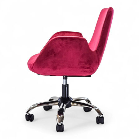 Ev Ofis Çalışma Sandalyesi | Sessiz Tekerlekli, Yüksekliği Ayarlanabilir Koltuk