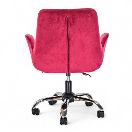 Ev Ofis Çalışma Sandalyesi | Sessiz Tekerlekli, Yüksekliği Ayarlanabilir Koltuk