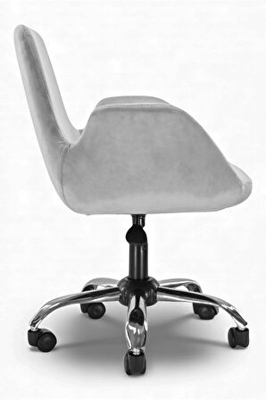 Ev Ofis Çalışma Sandalyesi | Sessiz Tekerlekli, Yüksekliği Ayarlanabilir Koltuk