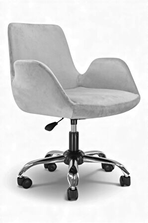 Ev Ofis Çalışma Sandalyesi | Sessiz Tekerlekli, Yüksekliği Ayarlanabilir Koltuk