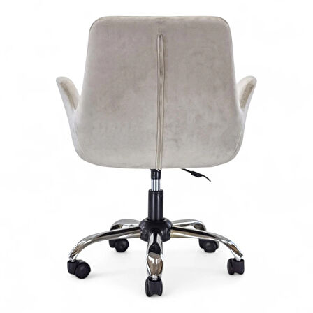 Ev Ofis Çalışma Sandalyesi | Sessiz Tekerlekli, Yüksekliği Ayarlanabilir Koltuk