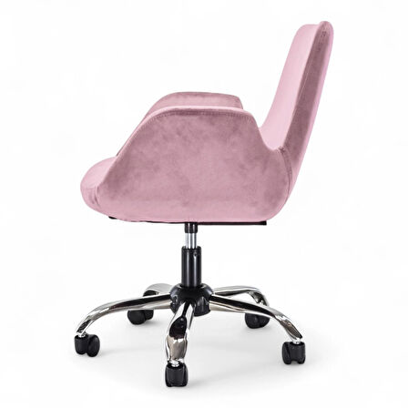 Ev Ofis Çalışma Sandalyesi | Sessiz Tekerlekli, Yüksekliği Ayarlanabilir Koltuk