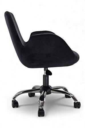 Ev Ofis Çalışma Sandalyesi | Sessiz Tekerlekli, Yüksekliği Ayarlanabilir Koltuk