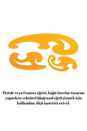 Geoderik Cetvel ve 3'lü Pistole Cetvel Seti