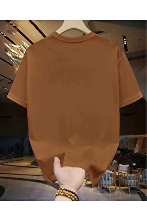 MALOÇBEY modern black baskılı oversize unisex basic o yaka t-şhirt