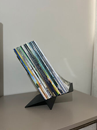 Metal Modern Dergi -Kitap Tutucu | Salon, Ofis, Çalışma Masası İçin