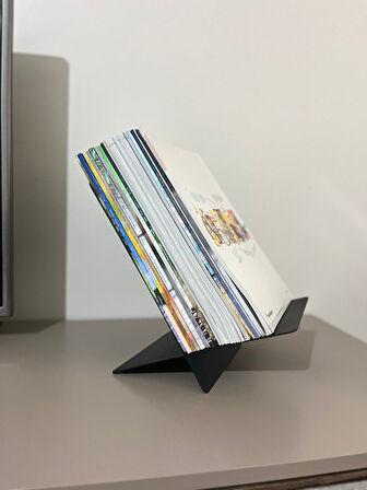 Metal Modern Dergi -Kitap Tutucu | Salon, Ofis, Çalışma Masası İçin