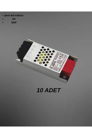 CT-2674 Şerit Led Trafosu 5A 60W - 10’lu Paket