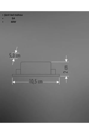 CT-2674 Şerit Led Trafosu 5A 60W - 10’lu Paket