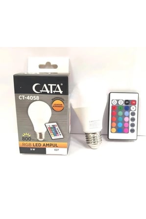 CT-4058 RGB KUMANDALI AMPUL 9W 10 ADET