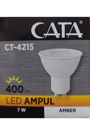 Cata 5 Adet 7w Amber Çanak Led Ampul Gu 10 Ct 4215r