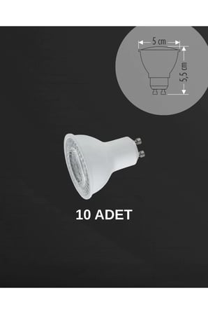 Ct 4215 Led Ampul 8W Gu10 Duy Beyaz İsik 10’Lu Paket