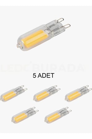 5 Adet Ct 4222 Led 220v Kapsül Ampul 3200k Gün Işığı G9 Duy