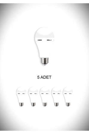 Ct 4229 ( 5'Li̇ Paket) Sarjli Led Ampul E27 Duylu Beyaz İsik