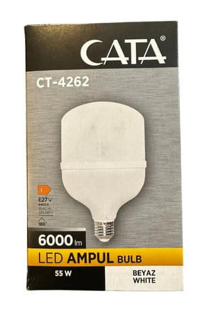 CT-4262 55W 6400K (Beyaz Işık) E27 Duylu Led Torch Ampul (2 Adet)