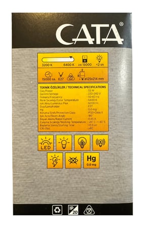 CT-4262 55W 6400K (Beyaz Işık) E27 Duylu Led Torch Ampul (8 Adet)