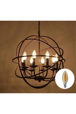 CT-4280 Amber Renk Rustik Ampul E14 4w Led Ampül 4 Watt 220 V ( 6 ADET )