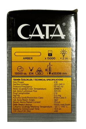 CT-4280 4W 1800K (Amber) E14 Duylu Rustik Led Dekoratif Ampul (8 Adet)