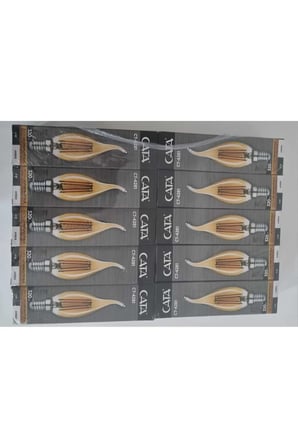 10'lu Eko Paket Amber Rengi Led Rustik Ampül E14 Ince Duy Ct-4281