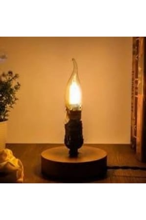 Ct-4281 4W Amber Rustik Kıvrık Mum Led Ampul 5Li̇ Paket