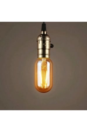 3 ADET 4w E27 2700k Amber Renk Rustik Led Ampul Ct-4350
