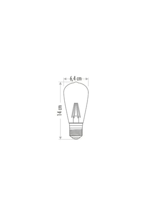 CT-4353 LED RUSTİK AMPUL 8W Gün ışığı-10 Adet