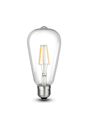 4 ADET CT-4353 - 8W 3200K Günışığı | LED Filament Rustik Ampul - E27
