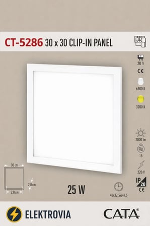 CT-5286 30x30 CLIP-IN GÜN IŞIĞI PANEL