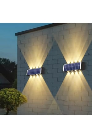 cata amber 4 ADET CATA 20W KOS SOLAR LED APLİK (DIŞ MEKAN) AMBER CT-8010 BAHÇE CEPHE AYDINLATMASI