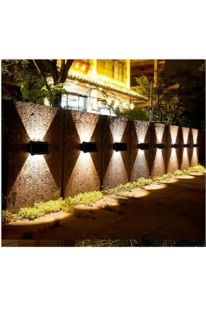 cata amber 4 ADET CATA 20W KOS SOLAR LED APLİK (DIŞ MEKAN) AMBER CT-8010 BAHÇE CEPHE AYDINLATMASI