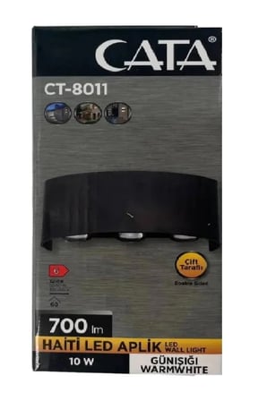 4 Adet Ct 8011 Haiti 10W 3200K Gunisigi Led Aplik | Dekoratif Duvar Aydinlatma