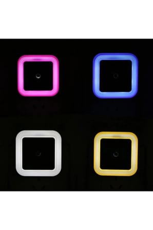 Modern Sensörlü Led Gece Lambası Led Işık Spot Mavi