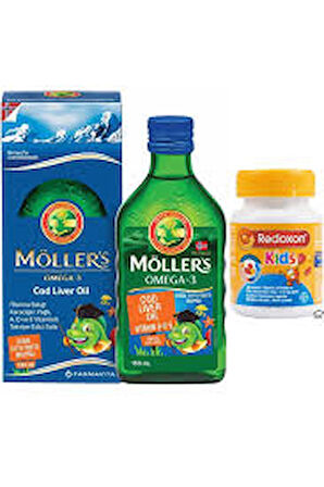 Möllers Omega-3 Balik Yagi Surubu Tutti Frutti 150 ml + Redoxon Kids 60 Tablet