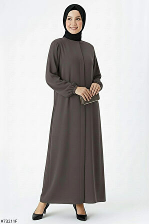 Medine İpeği Mevlana Kesim Cepli Kuşaklı Bol Ferace