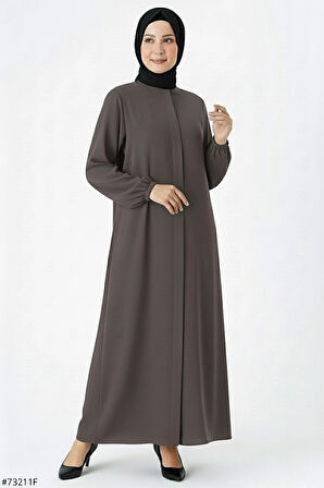 Medine İpeği Mevlana Kesim Cepli Kuşaklı Bol Ferace