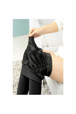 Bonbonetti Kadın Peluşlu Termal Tayt