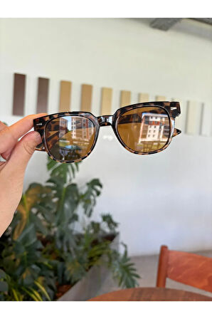 Monaco Leopar Desenli Unisex Güneş Gözlüğü kadın erkek klasik model
