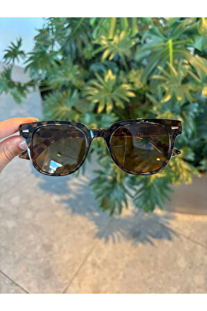 Monaco Leopar Desenli Unisex Güneş Gözlüğü kadın erkek klasik model