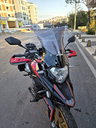 MOTOCAM Mondial Rx3 İ Evo Siperlik Ön Cam 2015-2022 Model 52cm Füme Renkli 4mm UZUN CAM