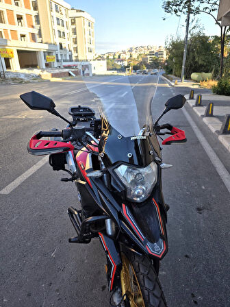 MOTOCAM Mondial Rx3 İ Evo Siperlik Ön Cam 2015-2022 Model 52cm Şeffaf Renkli 4mm UZUN CAM