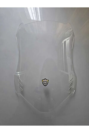 MOTOCAM Mondial Skuty Siperlik Ön Cam 2023-2025 Model 48cm Şeffaf Renkli 4mm