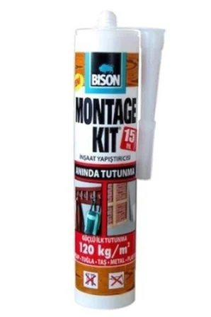 Montaj Kit Anında Tutunma Strafor Alçı Dekoratif Taş Tuğla Süpürgelik Lambri Alçıpan