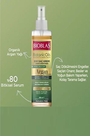 Botanic Oils Argan Yağlı Sıvı Saç Kremi 200 Ml X 2 Adet